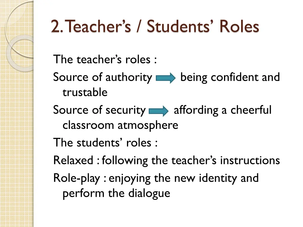 2 teacher s students roles