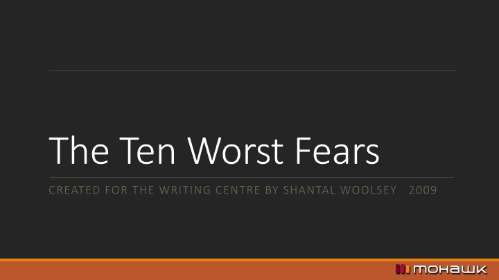 the ten worst fears