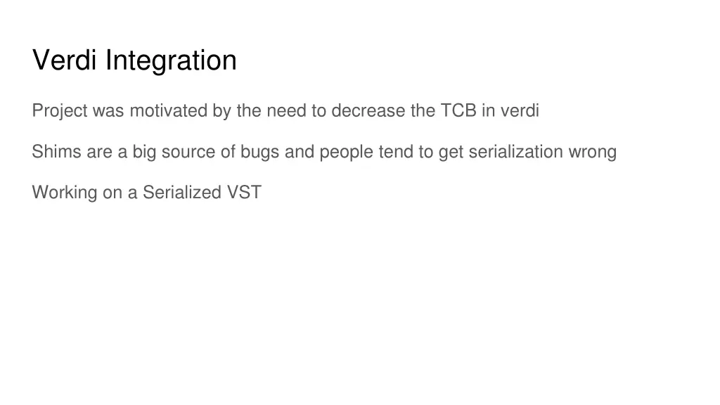 verdi integration