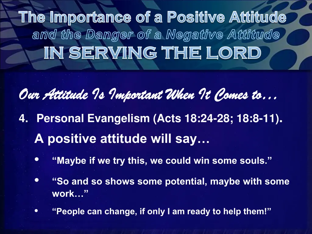 the importance of a positive attitude 10