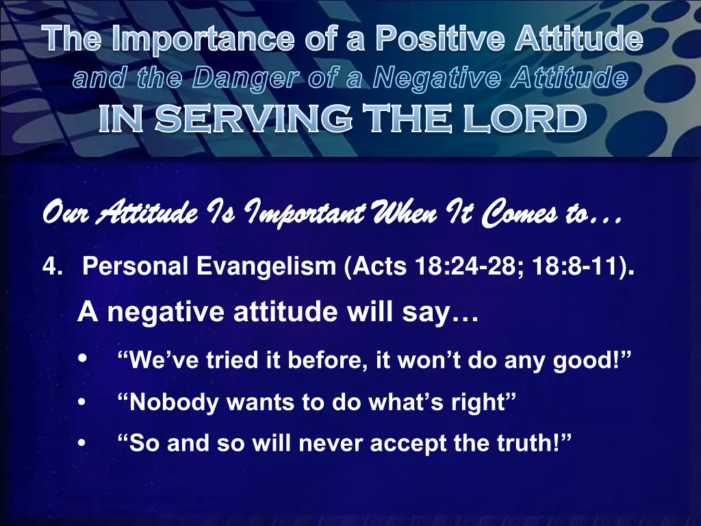 the importance of a positive attitude 11