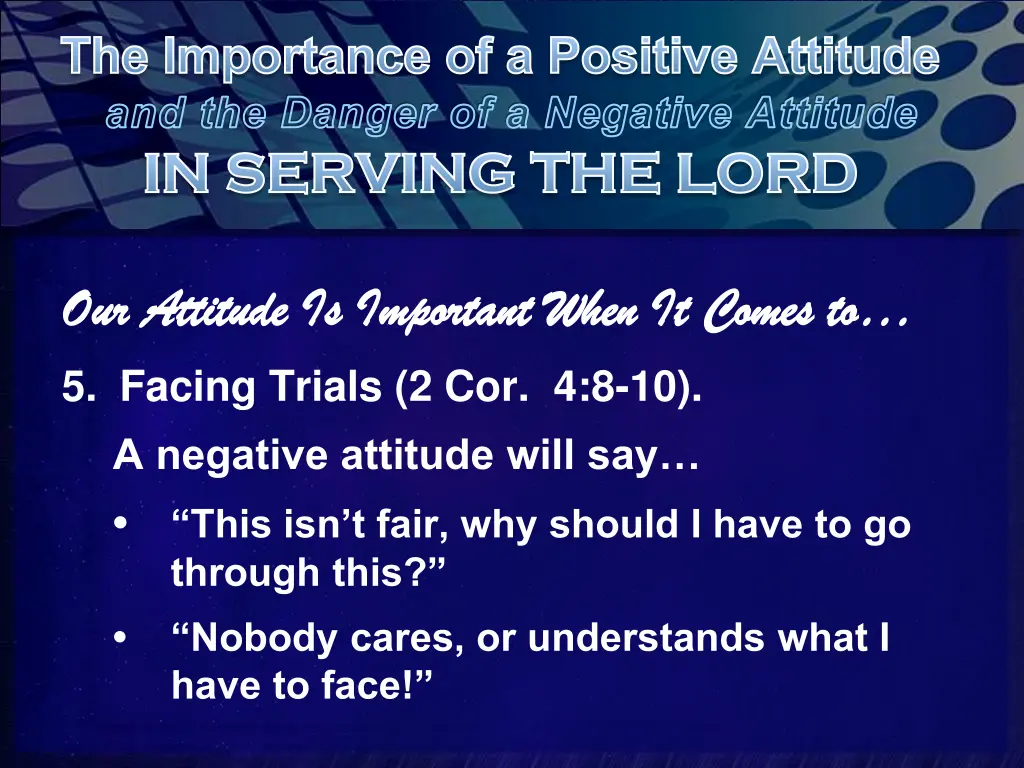 the importance of a positive attitude 12