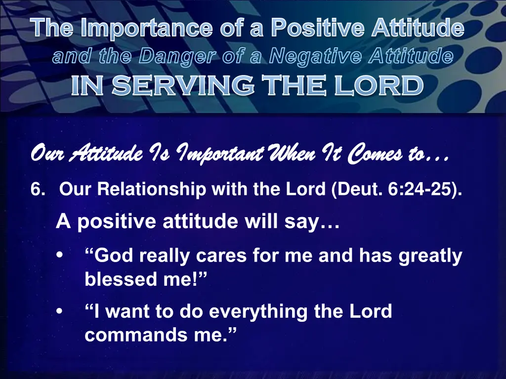 the importance of a positive attitude 14