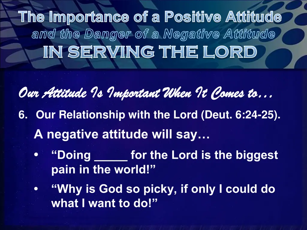 the importance of a positive attitude 15