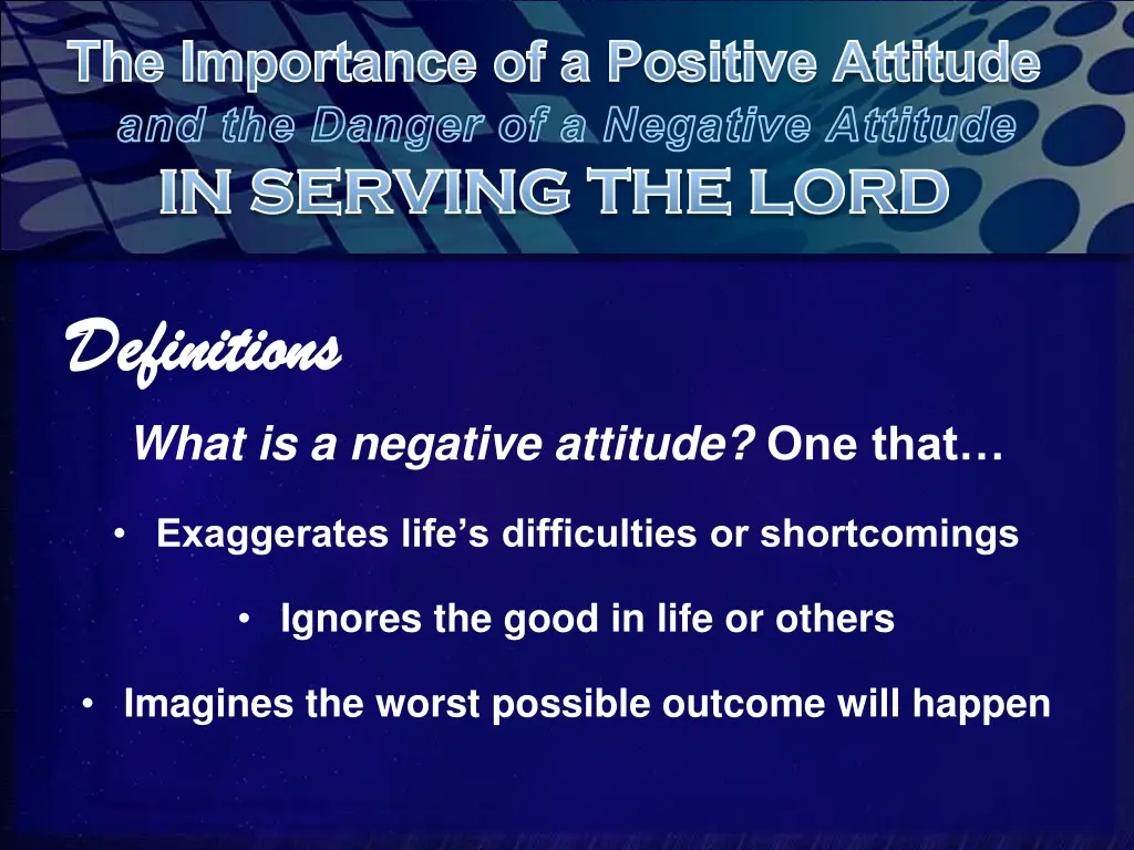 the importance of a positive attitude 2