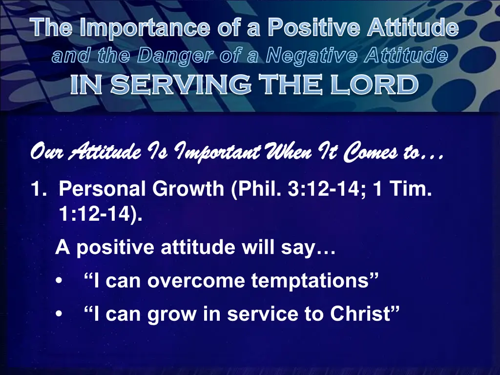 the importance of a positive attitude 4