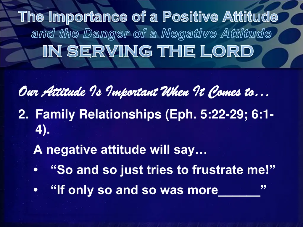 the importance of a positive attitude 6