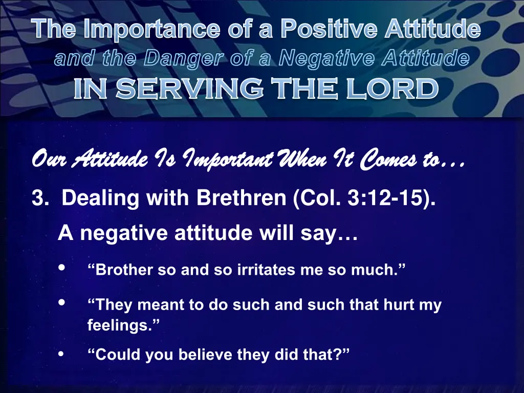 the importance of a positive attitude 9