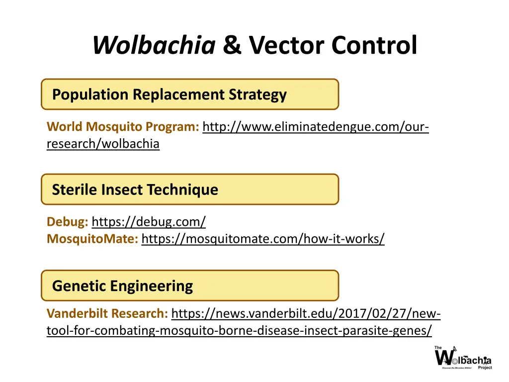 wolbachia vector control