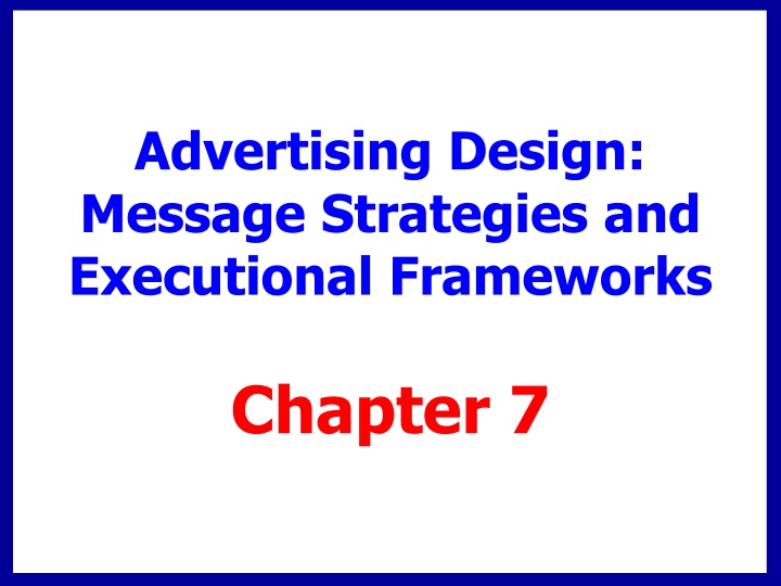 advertising design message strategies