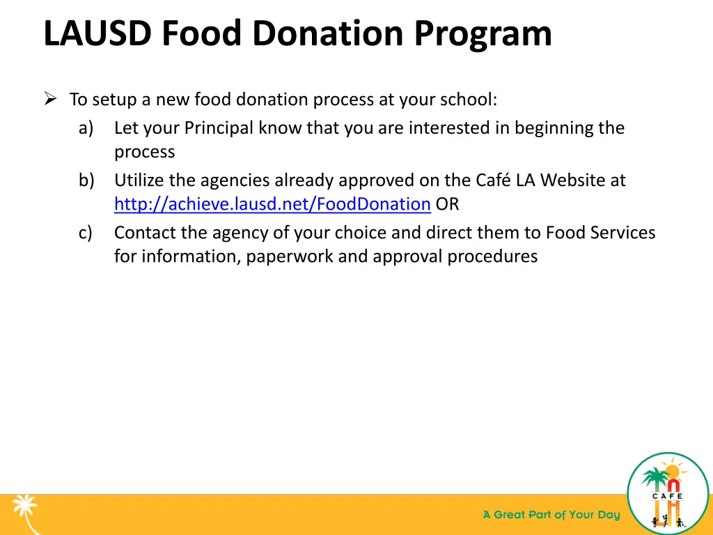 lausd food donation program