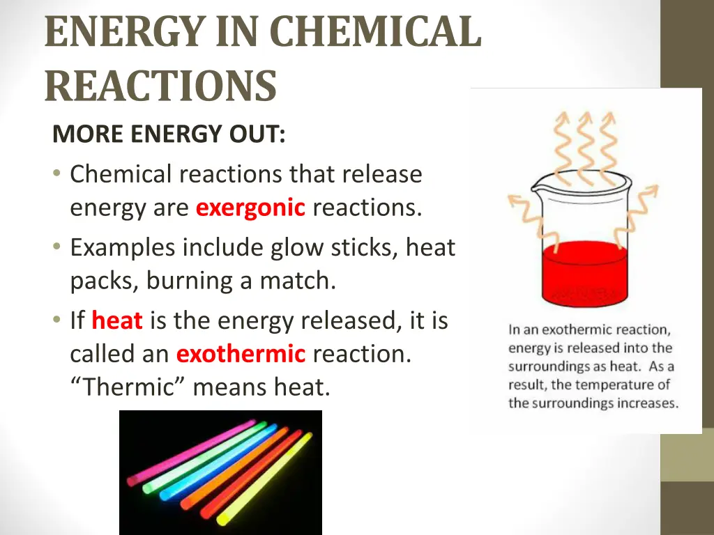 energy in chemical reactions more energy