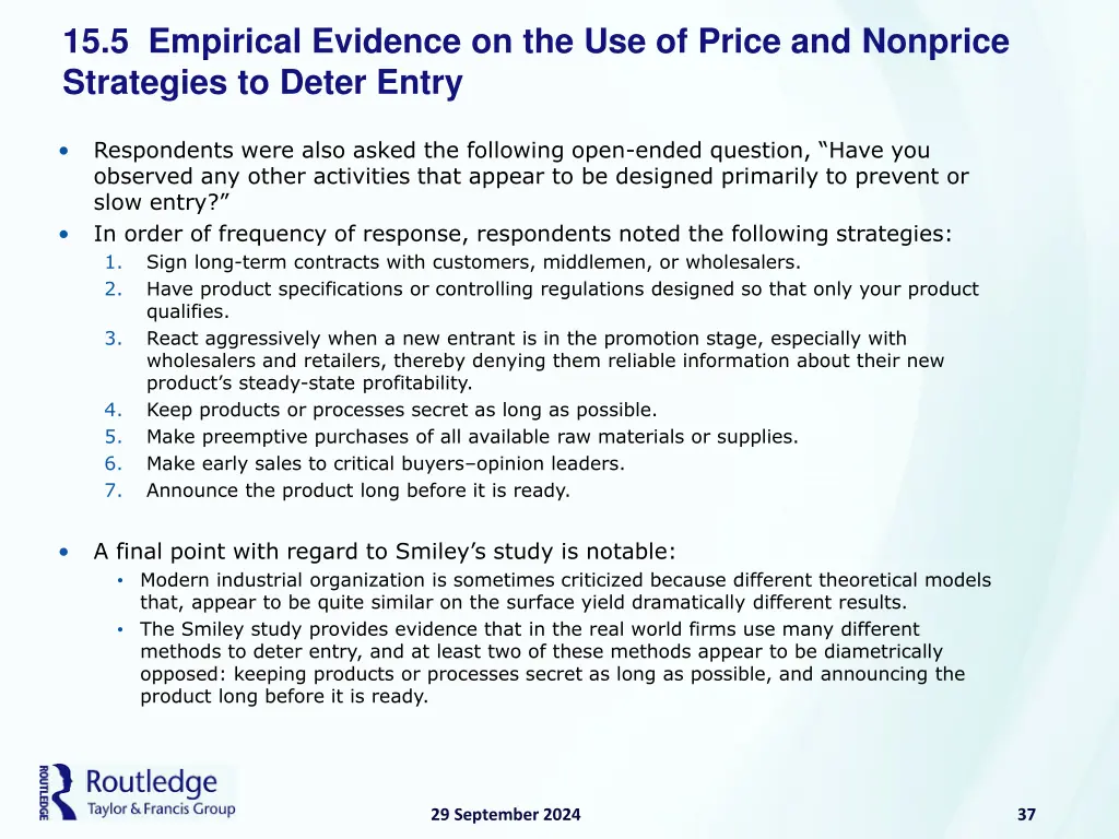 15 5 empirical evidence on the use of price 1