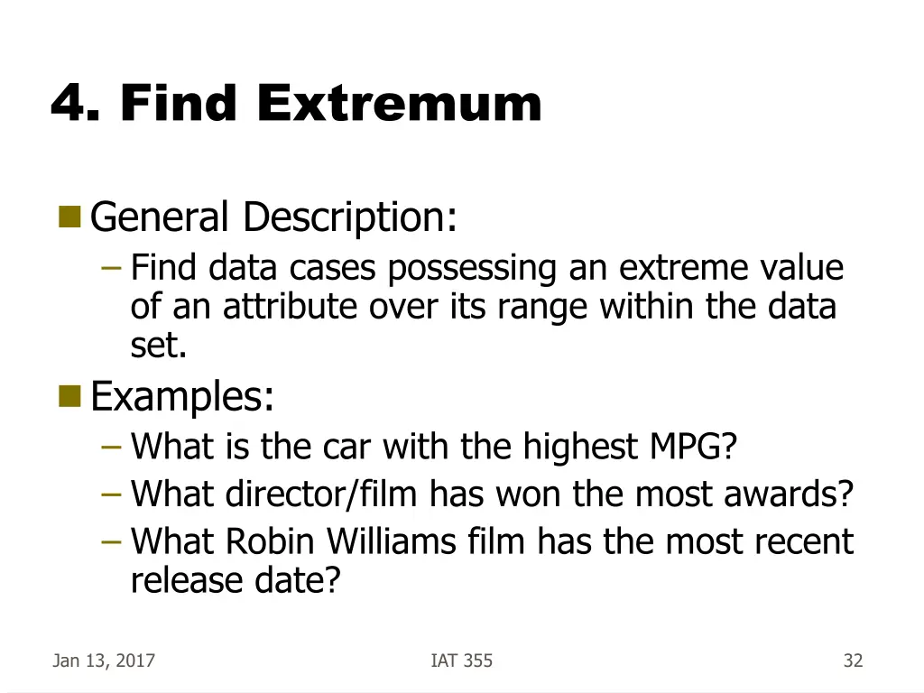 4 find extremum