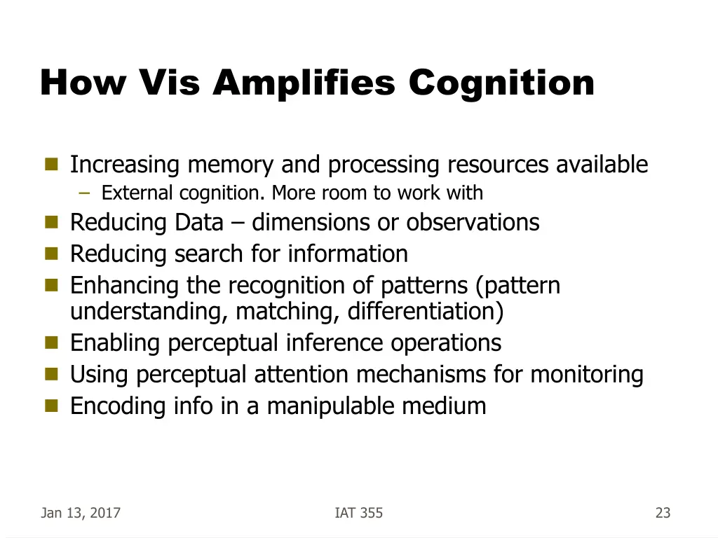 how vis amplifies cognition