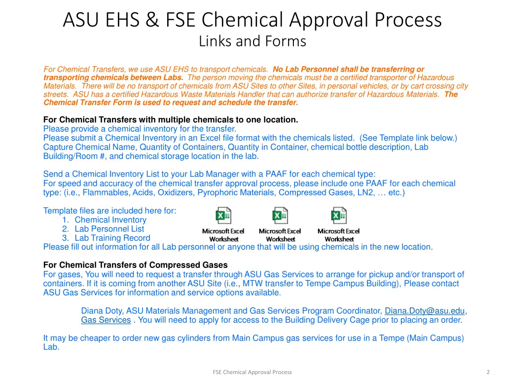 asu ehs fse chemical approval process links 1