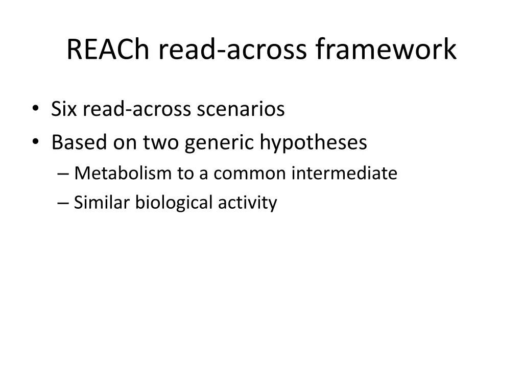 reach read across framework