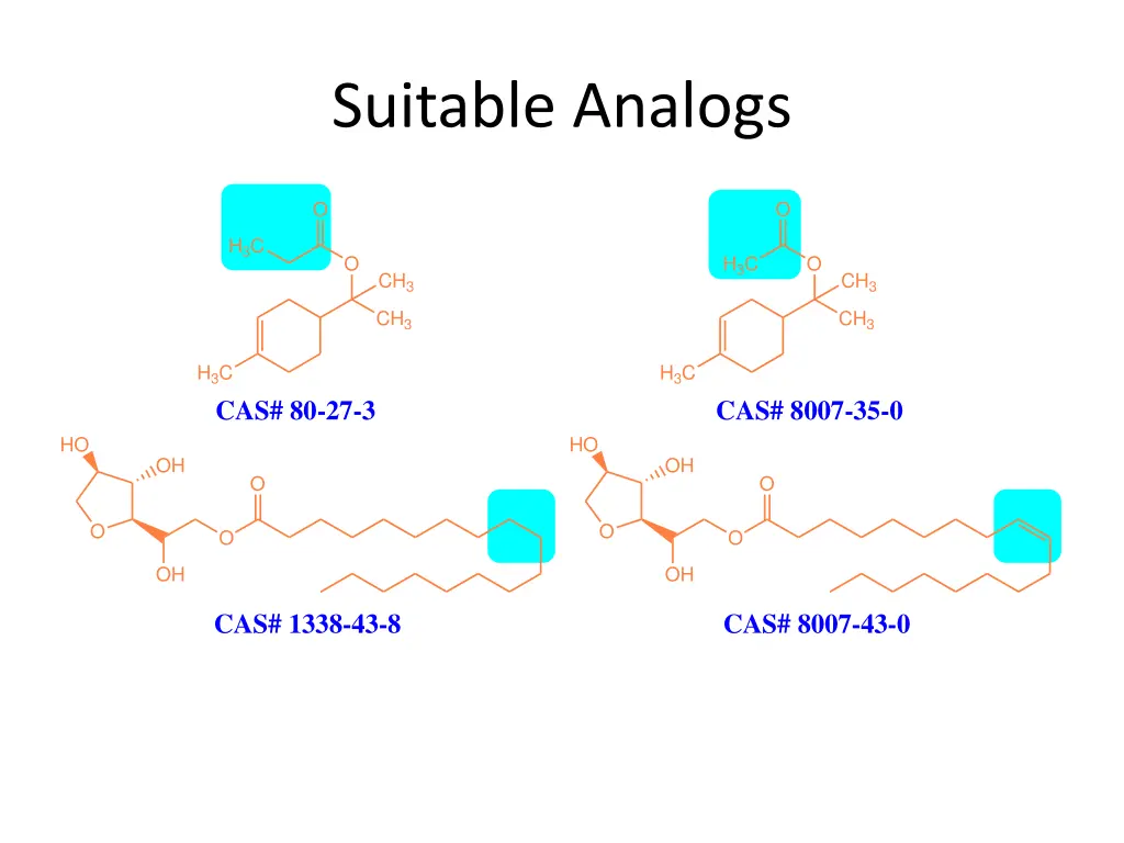 suitable analogs