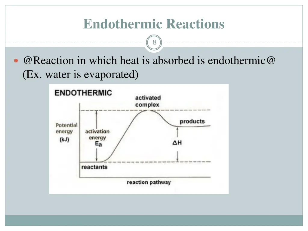 endothermic reactions