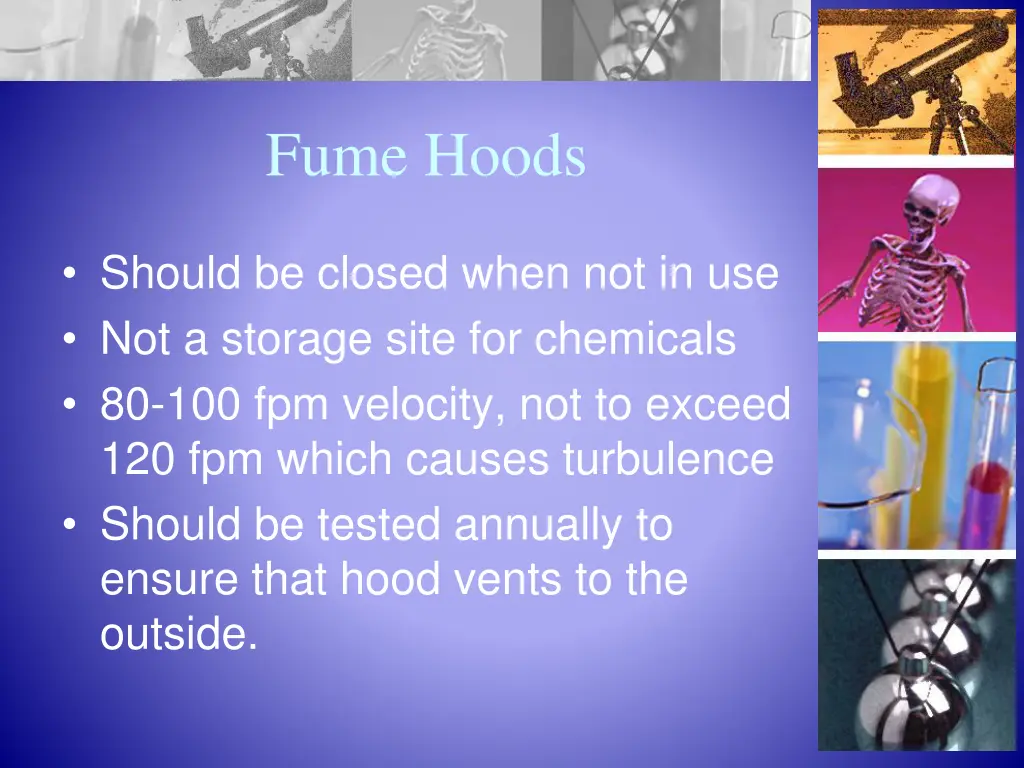 fume hoods