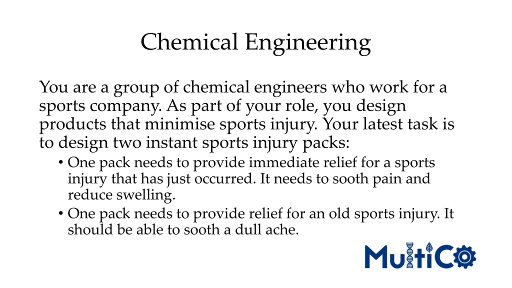 chemical engineering