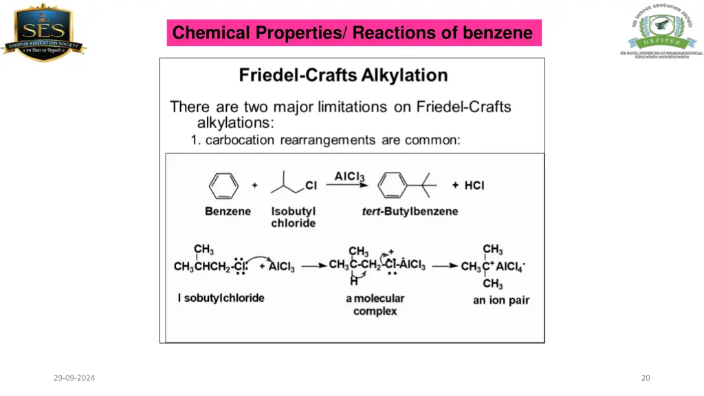 chemical properties reactions of benzene 14