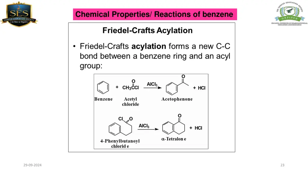 chemical properties reactions of benzene 16