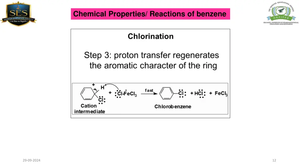 chemical properties reactions of benzene 7