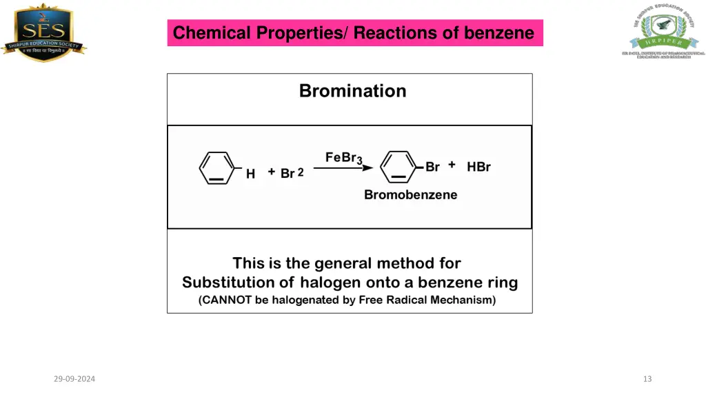 chemical properties reactions of benzene 8