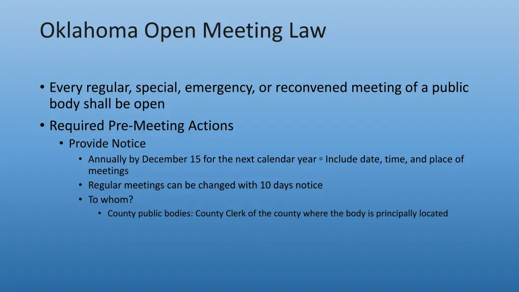 oklahoma open meeting law