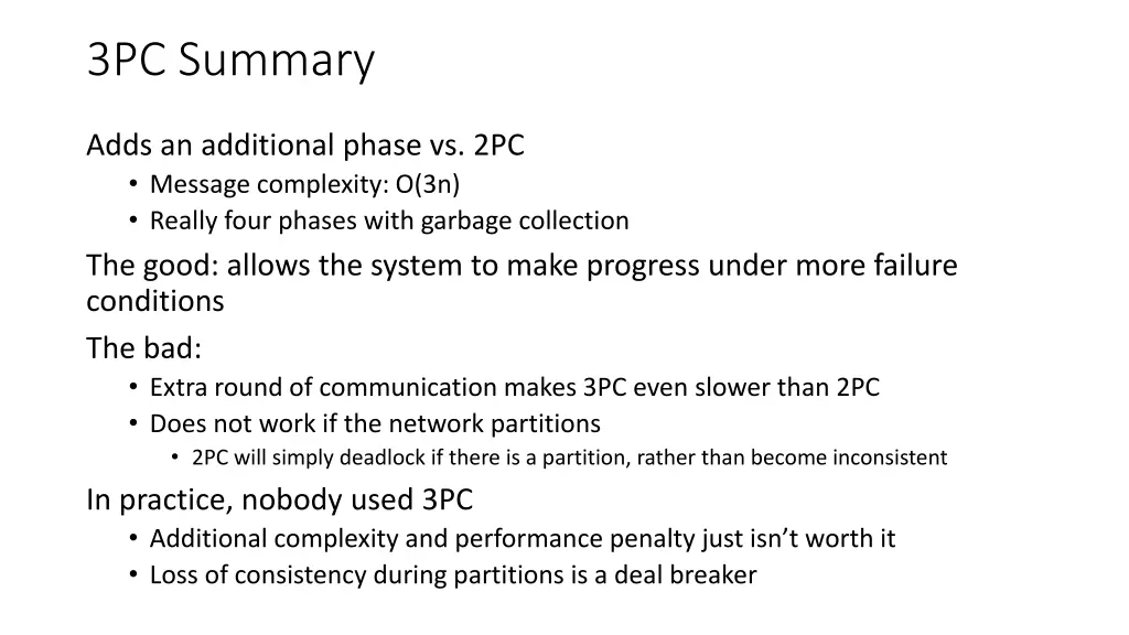 3pc summary