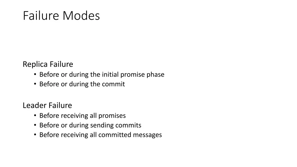 failure modes