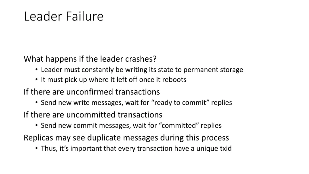 leader failure