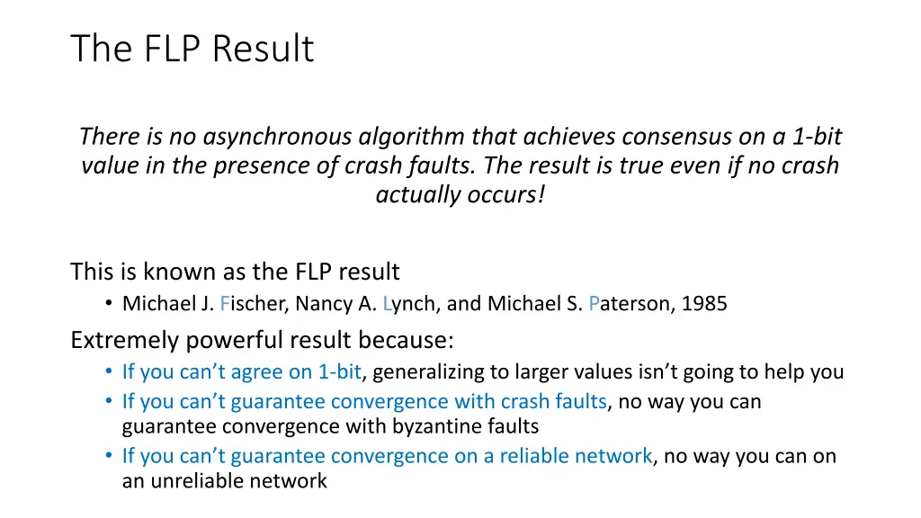 the flp result