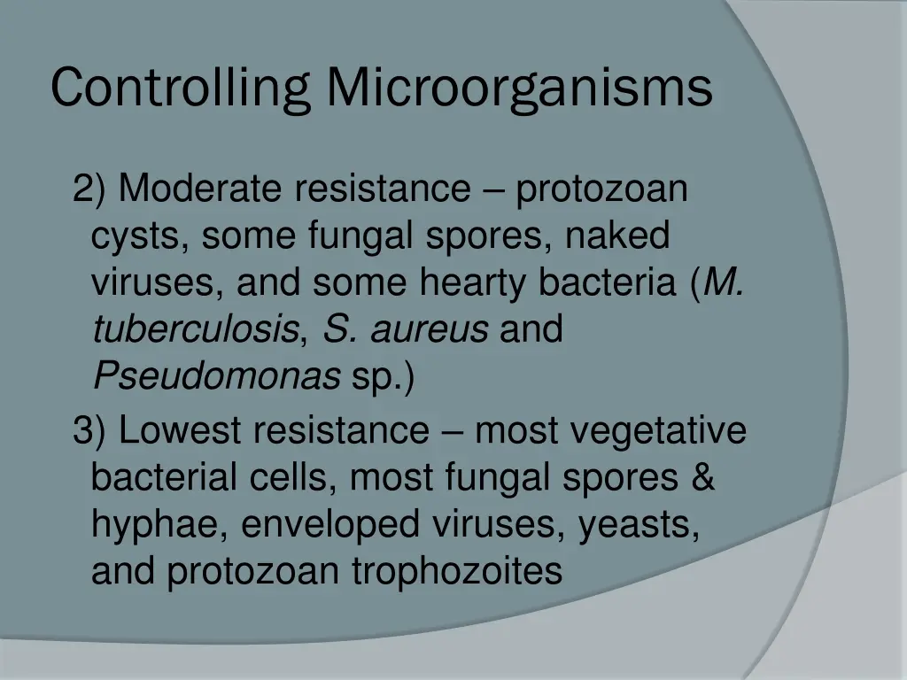 controlling microorganisms 1