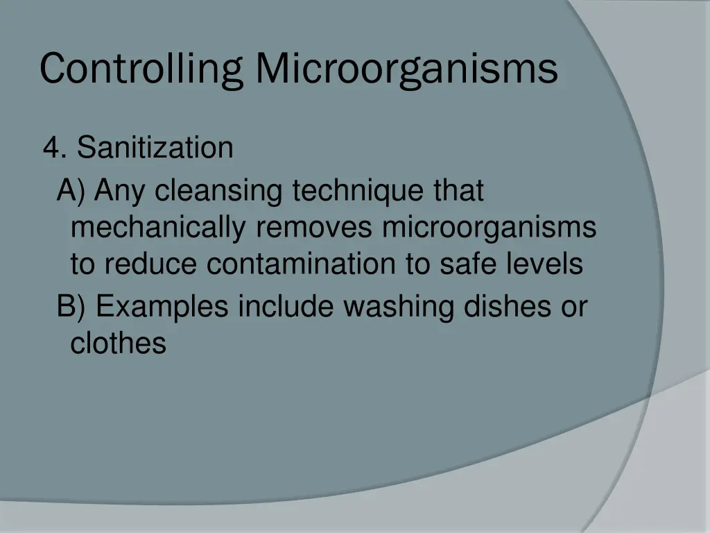 controlling microorganisms 5