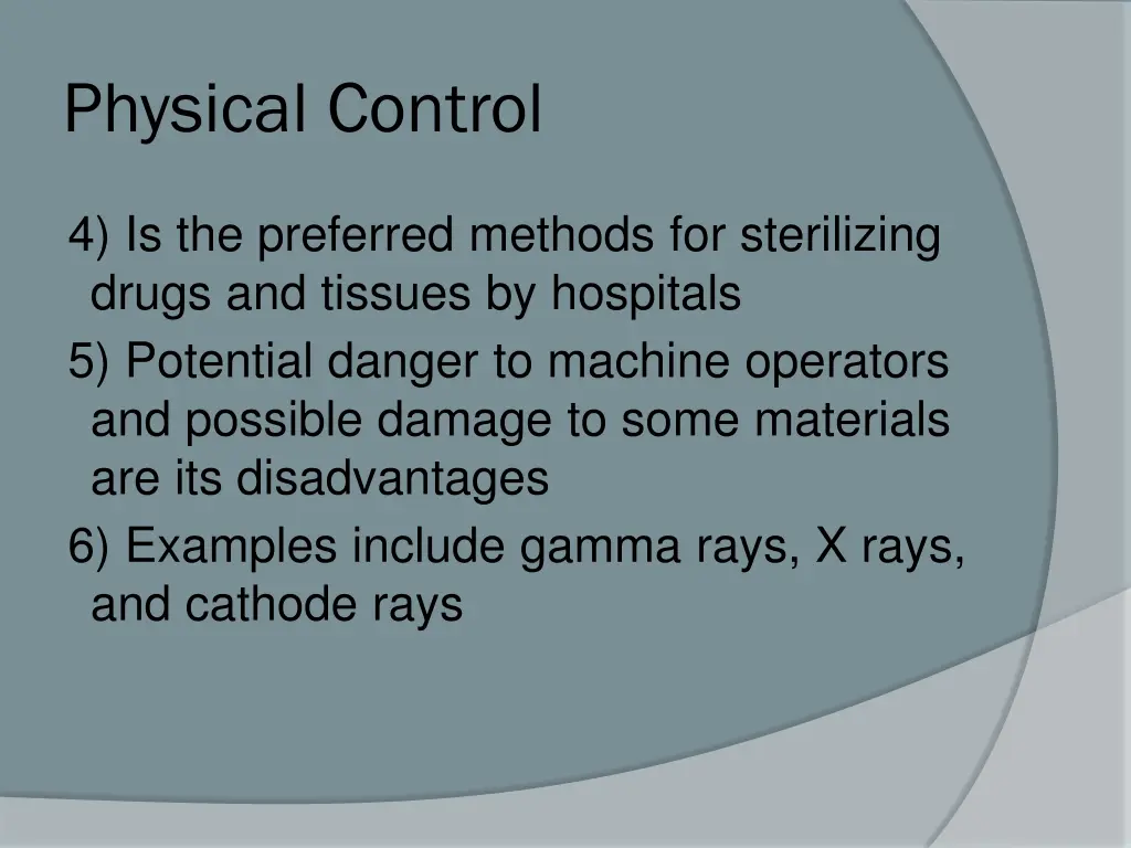 physical control 17