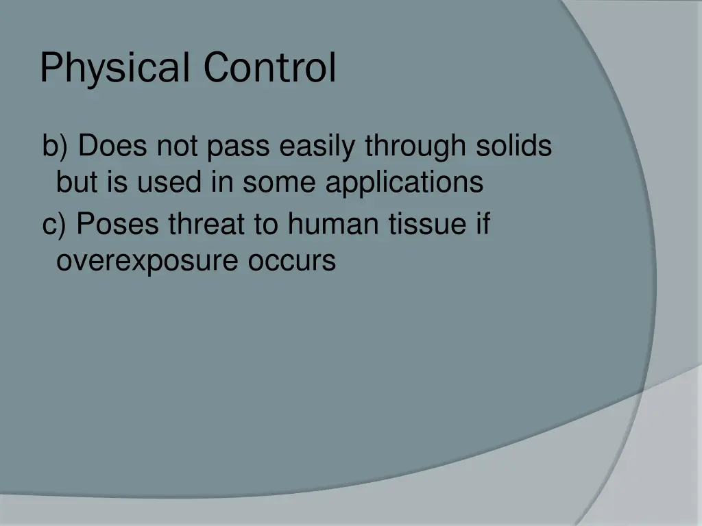 physical control 20