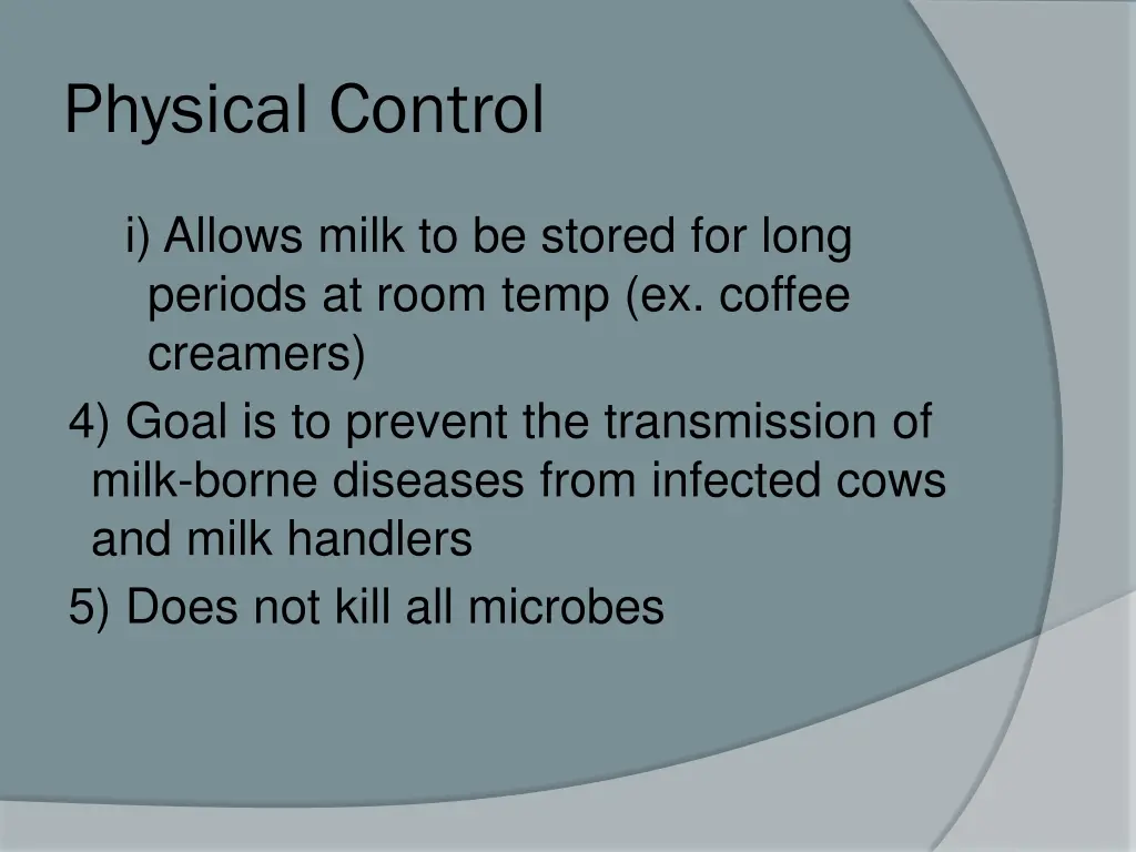 physical control 8