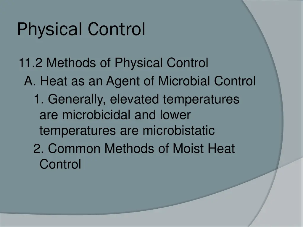 physical control