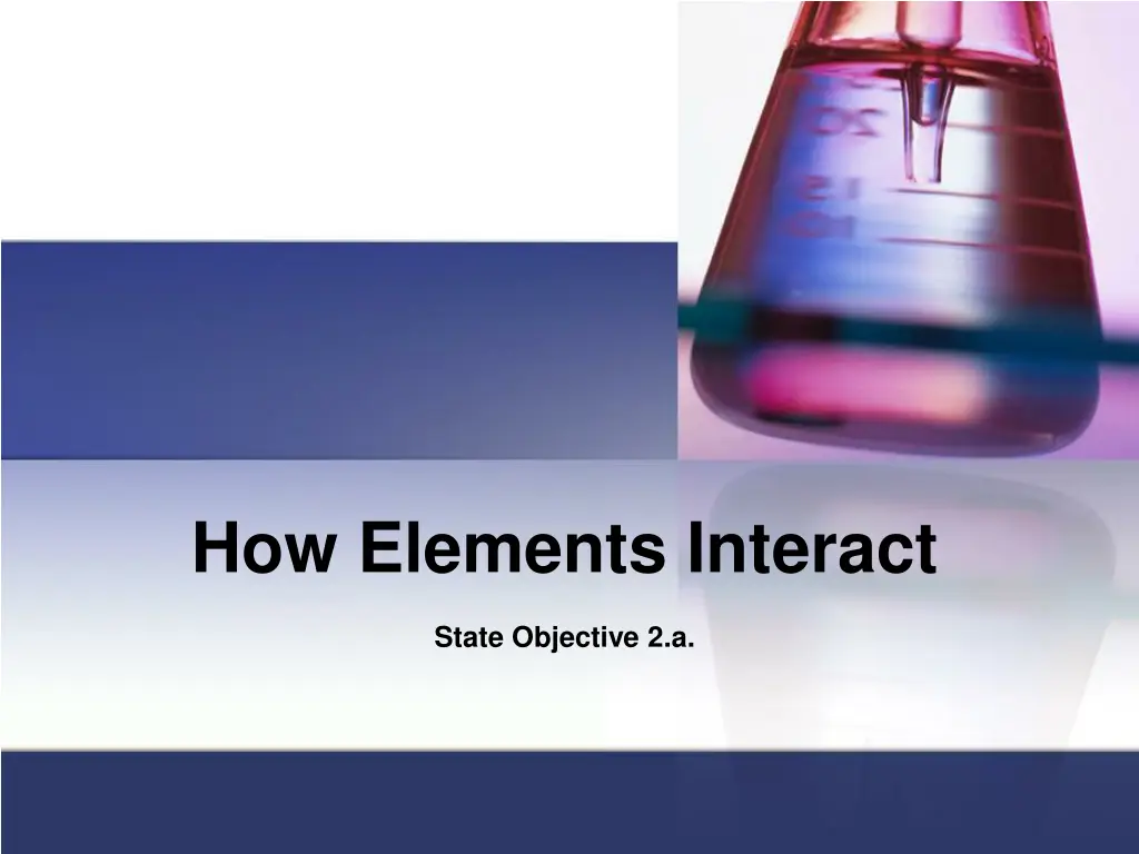 how elements interact