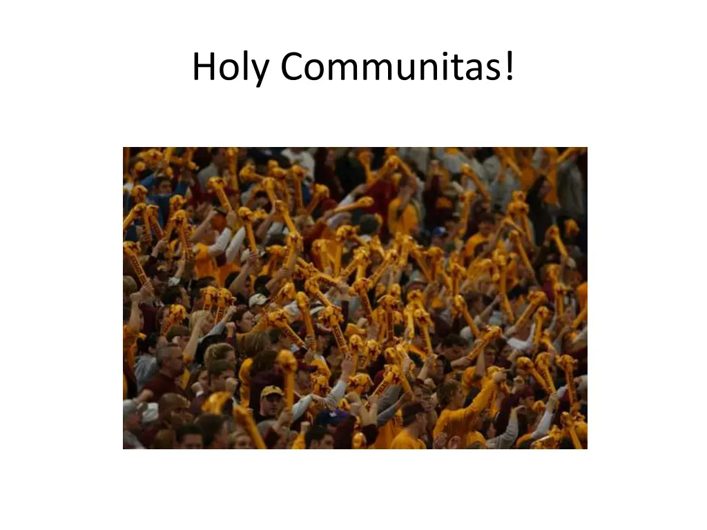 holy communitas