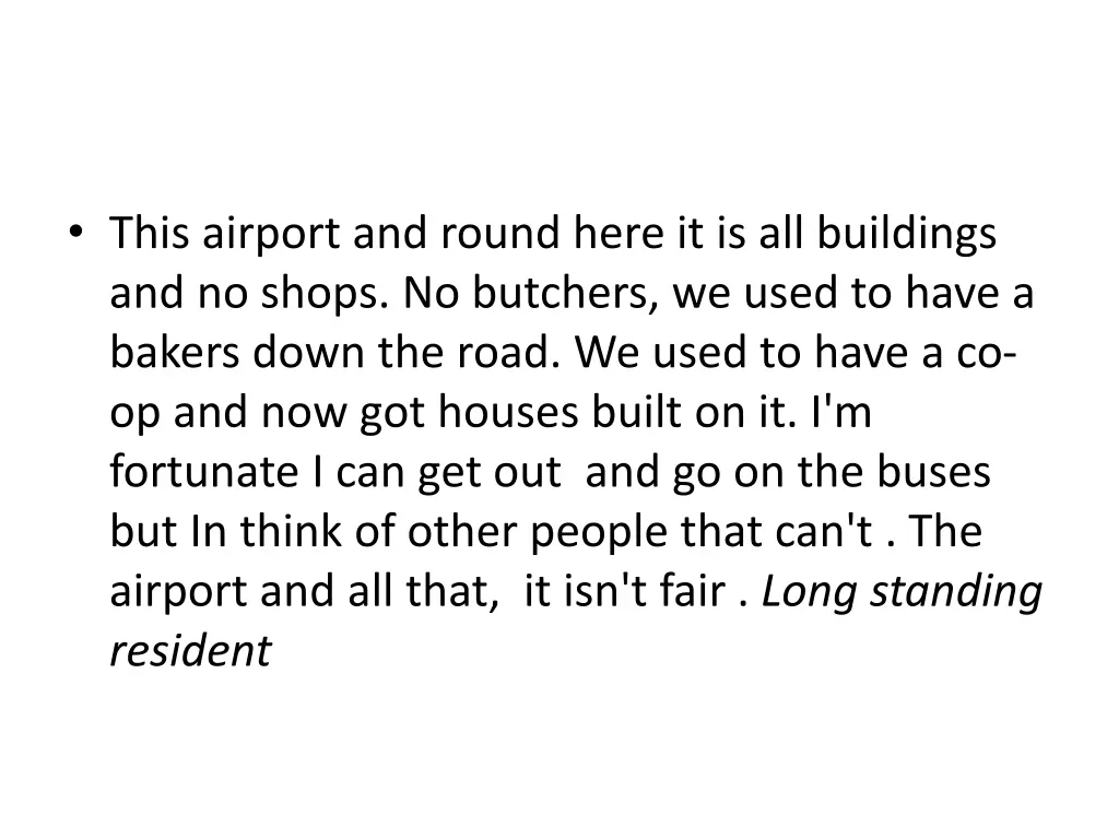 this airport and round here it is all buildings