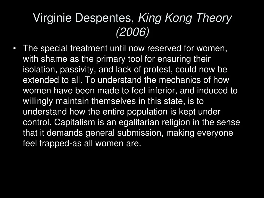 virginie despentes king kong theory 2006 1