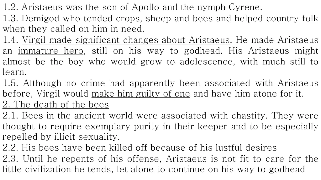 1 2 aristaeus was the son of apollo and the nymph