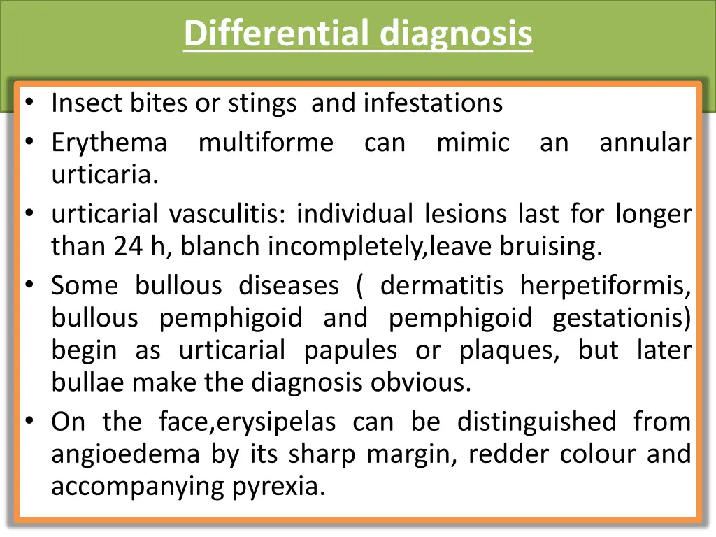 differential diagnosis