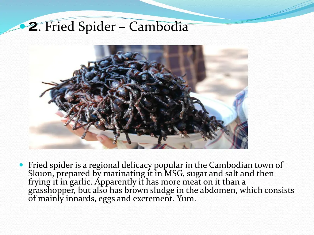 2 fried spider cambodia