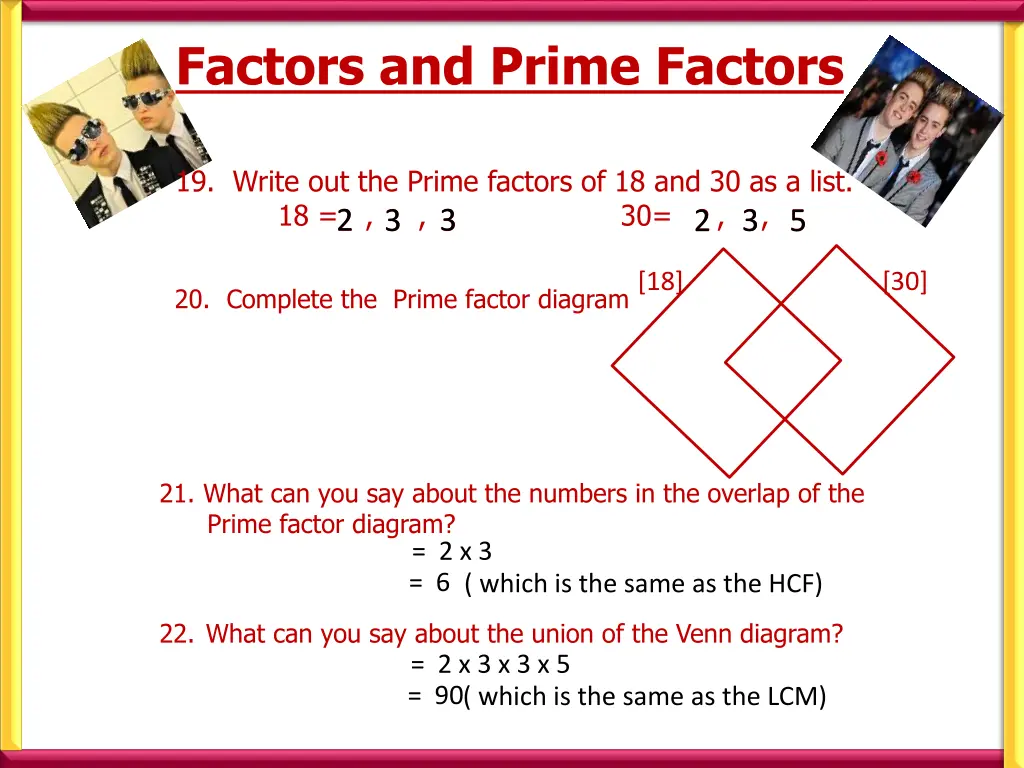 factors and prime factors 7