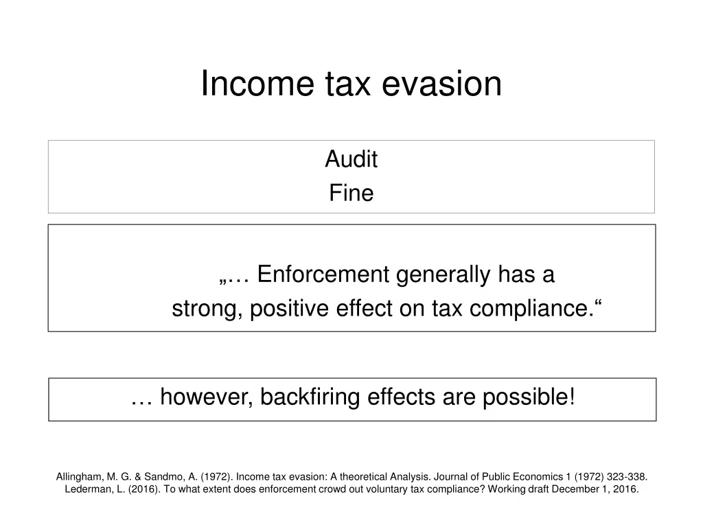 income tax evasion