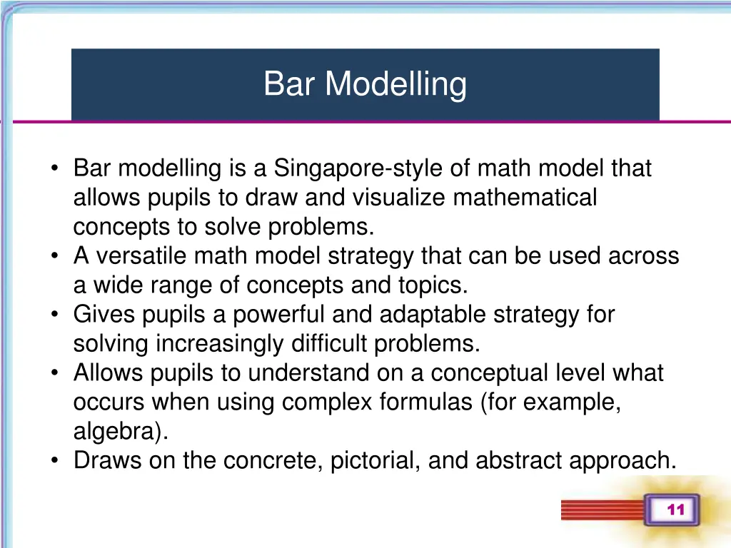 bar modelling